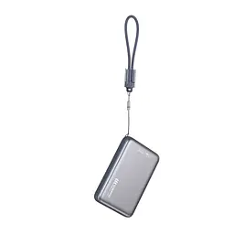 Повербанк 10000mAh Choetech B862 Grey 22.5W QC3.0 PD3.0 бездротова магнітна зарядка MagSafe (43-00168) - мініатюра 3