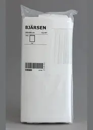 Штора для ванної кімнати IKEA 180×200 см водостійка біла завіса з PEVA - мініатюра 4