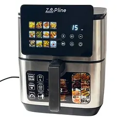 Аерофритюрниця Zepline ZP-00342 13 л 4200 Вт із подвійним нагріванням, мультипіч без олії, цифрова фритюрниця
