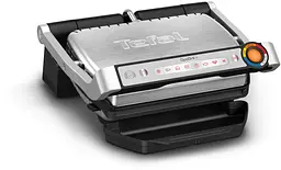 Гриль Tefal притискний OptiGrill + 2000Вт знімні пластини алюміній метал (GC717D10)