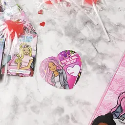 Льодяники на паличці Barbie Valentine Lollipop and Card Kit 25шт, 125г - мініатюра 5