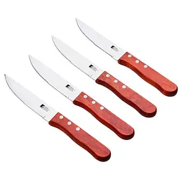 Набір ножів Bergner Bbq Lovers для стейка коричневий зі сріблястим (BG-40201-MM) - мініатюра 2