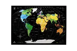 Cкретч карта світу без Росії та білорусі карта подорожей карта світу, що стирається - мініатюра 3