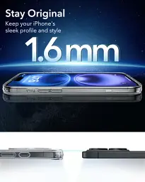 Прозорий чохол ESR Classic Hybrid Case (HaloLock) Clear для iPhone 16 (1A7670102) - мініатюра 7