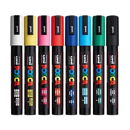 Набір маркерів Uni Posca 1.8-2.5 мм 8 шт. (PC-5M 8C) - мініатюра 2