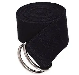 Ремінь для йоги PowerPlay PP_4409 183*3.8 см Чорний (PP_4409_Black) - мініатюра 3