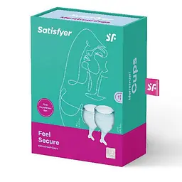Satisfyer Feel Secure-набір менструальних чаш, 15 мл і 20 мл (темно-зелений) - мініатюра 5