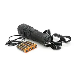 Ліхтар пошуковий YEMAO YM-G501 LED PM60, 4 режими, індикація заряду, живлення від 4*18650, IP65, USB кабель, 245х195х90мм, 1,235кг, Black, Чохол+BOX - мініатюра 3