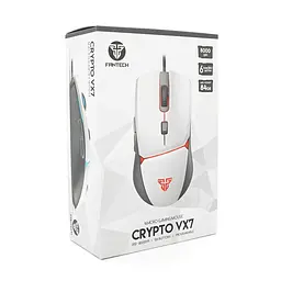 Ігрова миша провідна CRYPTO VX7 SPACE EDITION, 6 кнопок, 200-8000 DPI, Led Lighting RGB, 1,8м, Windows XP/Vista/Win7/8/10/11 Mac OS X, White, BOX - мініатюра 3
