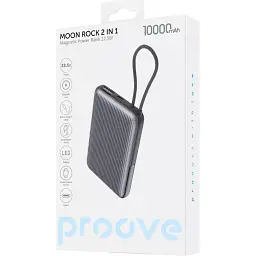 Зовнішній акумулятор Proove Moon Rock 2 in 1 10000mAh 22.5W Gray (PBR122012105) [136803] - мініатюра 5