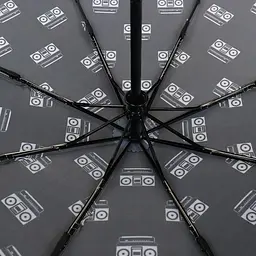 Жіноча складана парасолька повний автомат Art Rain 100 см чорна - мініатюра 4
