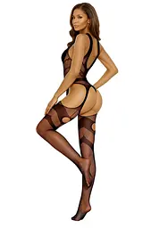 Бодістокінг - Bodystocking 2035, black - One Size - мініатюра 3