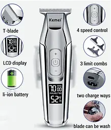 Тример Окантовочна машинка Kemei Km-5027 - мініатюра 6