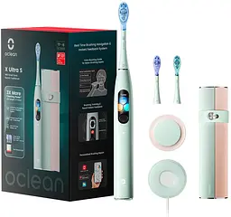 Електрична зубна щітка Oclean X Ultra Set OLED Green