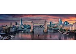 Пазл Clementoni High Quality Collection: Тауерський міст, Лондон, Великобританія (High Quality Collection - Across The River Thames Panorama Puzzle - 1000 pcs.), 1000 ел. (панорама) (39896) - мініатюра 2