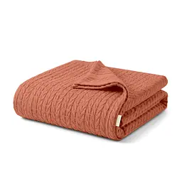Плед-покривало Cosas Knitted Braid Amber косичка 110х140 см (Blanket_67Amber_KnittedBraid_110x140)