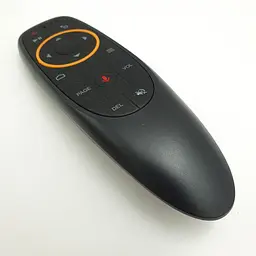 Універсальний аеропульт гіропульт для Smart TV Android приставок пульт з гіроскопом і голосовим введенням Air Mouse чорний - мініатюра 3