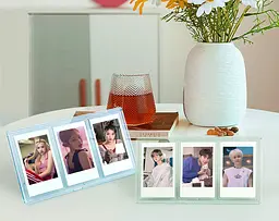Фоторамка Fujifilm Instax Mini на 3 фото, прозора зелена - мініатюра 2
