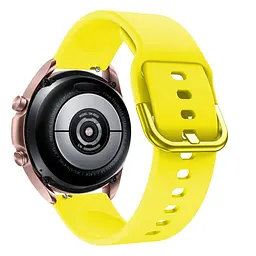 Ремінець для Samsung Galaxy Watch 5 44mm - жовтий силікон розмір L ширина кріплення 20мм Watchbands One (W1-5WB50020567095) - мініатюра 2