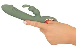 Вібратор-кролик You2Toys Slim Rabbit Olive, 21.4 см (зелений) - мініатюра 8