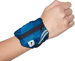 Сумка, чохол для ключів на липучці на руку для бігу Crivit IAN278802-1 Синій