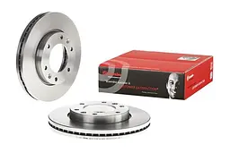Диск гальмівний передній вентильований Hyundai H-1 07-25р Brembo (09.B611.10) - мініатюра 2