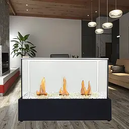 Біокамін настільний ECO для дому та тераси з декоративним камінням 45×30×21 см - мініатюра 4
