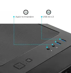 Корпус QUBE GERYON Black (QBGERYON_FBNU3) Без БП - мініатюра 5
