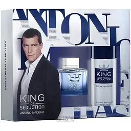 Набір Antonio Banderas King of Seduction 100 мл туалетна вода 150 мл дезодорант