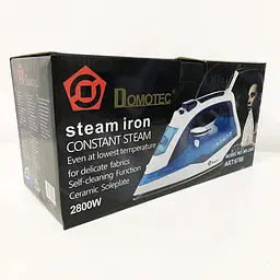 Прасувальна парова праска Domotec MS 2202 з керамічним покриттям підошви 2200W синя - мініатюра 7