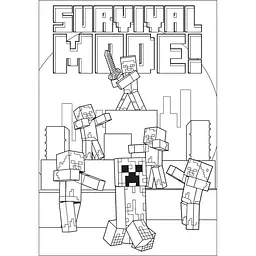 Розмальовка Yes Minecraft 12 сторінок (742915) - мініатюра 2
