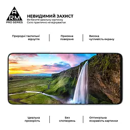 Захисне скло на Honor 90 Lite з олеофобним покриттям, Pro, повне проклеювання, антистатичний і пиловідштовхуючий шар, 9H, самоклеючеся, 2.5D, на весь екран, антистатичний клей, ArmorStandart (ARM73683) - мініатюра 6