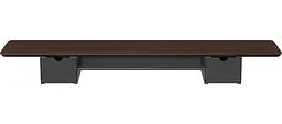 Настільна підставка для монітора Officepro MR177DW Dark Wood/Black (MR177DW) - мініатюра 3