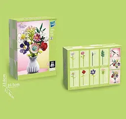Конструктор квіти Flowers Zuanma 4 деталі 109 - мініатюра 2