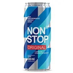 Напій безалкогольний Non Stop Original енергетичний сильногазований 0.33 л