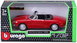 Автомодель Bburago Alfa Romeo Spider 1966 (18-43047) - мініатюра 5