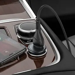 Автомобільний зарядний пристрій Hoco Z43 Mighty QC3.0 USB-A Metal Gray (761194) [151283] - мініатюра 7