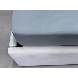 Простирадло Ecotton Natural Grey на резинці сатин 180х200 см сіре (24858) - мініатюра 5