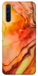 Чохол Demsky Червоний корал мармур для Oppo A91
