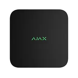 Мережевий відеореєстратор Ajax NVR DC (16ch) black, роздільна здатність до 4К, підтримка ONVIF/RTSP, декодування H.265/H.264, ємність до 16Тб