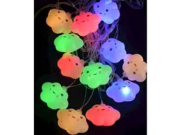 Гірлянда КИТАЙ Фігурки 12LED ХМАРИНКА теплий білий 5м+перехідник 1698-17