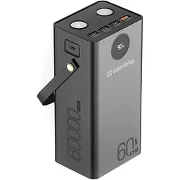 Універсальна мобільна батарея ColorWay Powerful 60000mAh Black (CW-PB600LPA5BK-PDD)