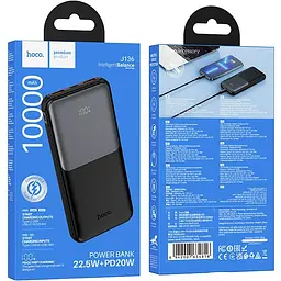 Зовнішній акумулятор Hoco J136 Sirui 10000mAh 22.5W Black [634816] [127723] - мініатюра 5