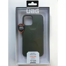 Оригінальний протиударний чохол UAG Civilian для iPhone 12 Pro Max (6.7") Olive 11236D127272 - мініатюра 4