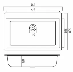 Кухонна мийка Platinum 7850 BOGEMA (SP000038094) - мініатюра 7