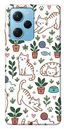 TPU чохол Demsky Cats pattern для Xiaomi Poco X5 Pro 5G
