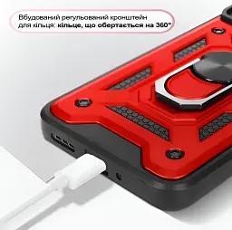 Чохол до мобільного телефона BeCover Military Xiaomi Redmi 13 Red (711554) - мініатюра 4