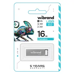 USB флеш накопичувач Wibrand 16GB Chameleon Silver USB 2.0 (WI2.0/CH16U6S) - мініатюра 2