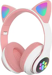 Бездротові навушники STN-28 з котячими вушками, Bluetooth, AUX, TF