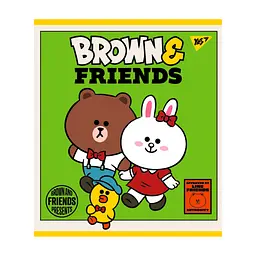Зошит Yes А5 Line Friends 48 аркушів клітинка (766867), в асортименті